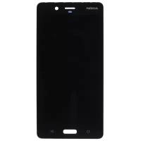 Дисплей для Nokia 8 (TA-1004) в сборе с тачскрином Base (черный)