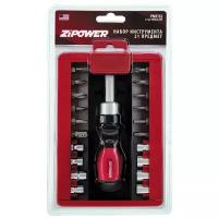 Набор инструмента, 21 предмет, Cr-V сталь ZIPOWER 21 pc TOOLS SET