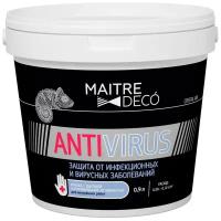 Краска водно-дисперсионная Maitre Deco Cristal Air Antivirus матовая белый 0.9 л