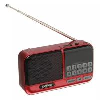 Радиоприемник Perfeo ASPEN, FM+ 87.5-108 МГц, MP3, USB, microSD, Li-ion 1200 мАч, красный