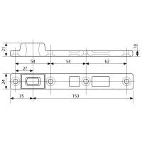 Нижняя универсальная петля ASSA-ABLOY A393