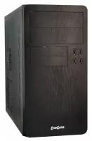 Корпус Minitower Exegate SP-415UP Black, mATX 4*USB+2*USB3.0, HD Audio, петля, без винтовое крепление HDD, датчик вскрытия (EX279019RUS)