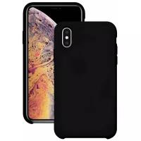 Силиконовый чехол для Apple iPhone X и iPhone XS / Защитный чехол для мобильного телефона Эпл Айфон Икс и Айфон Икс Эc с покрытием Софт Тач / Защитный силикон кейс для смартфона / Премиум покрытие Soft touch (Черный)