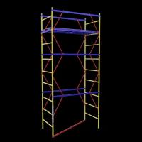 Вышка-тура ВСП 0.7х1.6м высота 3.6м без колес