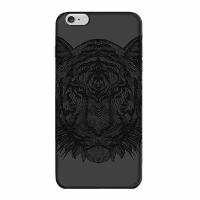 Чехол и защитная пленка для Apple iPhone 5/5S Deppa Art Case Black тигр