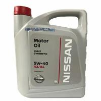 Моторное масло Nissan Motor Oil 5w40 5л (KE90090042) Nissan 5w40