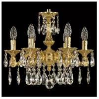 Люстра Bohemia Ivele Crystal 72101/6/125 A G, E14, 240 Вт, кол-во ламп: 6 шт., цвет: золотой