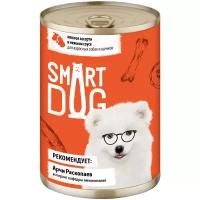 Smart Dog консервы Консервы для взрослых собак и щенков мясное ассорти в нежном соусе 22ел16 43746, 0,400 кг