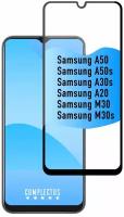 Защитное стекло для Samsung Galaxy A50 /A30 /A50S /M31 /M21 /A20 /A30 /M10S /M30S /M30 полноэкранное, полноклеевое