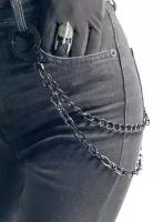 Цепь на джинсы Наручники Цепь стальная Цепь на брюки Wallet chain Rock chain