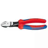 Knipex Плоскогубцы с диагональным срезом - Хром-ванадиевая сталь - Пластик - Синий - Красный - 180 мм - 273 г