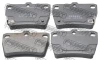 Дисковые тормозные колодки задние FEBEST 0101-ACA20R для Toyota RAV4, Chery Tiggo, Vortex Tingo (4 шт.)