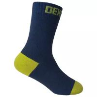 Водонепроницаемые носки детские DexShell Ultra Thin Children Socks L (20-22 см), черный/желтый, DS543NLL