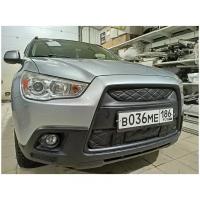 Утеплитель решетки радиатора зимний для Mitsubishi ASX 2010 комплект