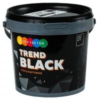 Краска акриловая COLOR FACTOR Черная износостойкая EU Black полуматовая черный 2.5 кг