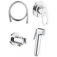 Смеситель с гигиеническим душем Grohe BauLoop 124895, хром хром 1500 мм