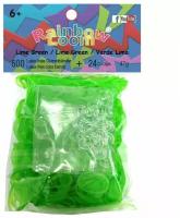 Резинки для плетения браслетов Rainbow Loom Зеленый Лайм Lime Opaque (B0005)