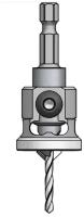 Зенковка оправка WPW AQP2404S коническая без царапин D9,5 сверло 2,4 универсальная спираль S хвостовик HEX1/4_S, AQP2404S