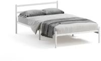 Кровать металлическая Мета (1400*2000мм), белая