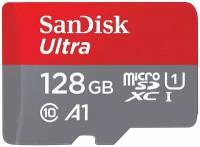 Карта памяти Sandisk MicroSD Ultra C10 UHS-I 140MB/s 128GB без адаптера SDSQUAB-128G