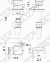 Катушка Зажигания Toyota 1Zz-Fe 00- Zze12#/Zzt24#/Zzv50/Zct10/Zca2#/1Kr-Fe 04- Ksp9#/Kgc1#/3Sg-G# Sx Sat арт. ST-90919-02239