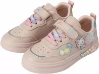 Кеды детские CS42 Wonder Honey Hello Kitty розовые на толстой подошве, экокожа. Размер 26