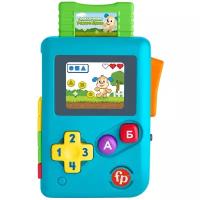 Интерактивная развивающая игрушка Fisher-Price Смейся и учись Маленький геймер HBC90, голубой