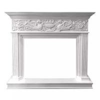 Портал классический Royal Flame Palace белый с серебром 64929802