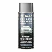 Грунт-шпатлевка аэрозольная Hi-Gear Filler Primer Sandable, для металлических поверхностей, серая, с армирующим наполнителем, 311г, арт. HG5732