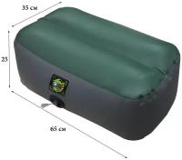 Надувное сиденье ПВХ/65х35х25 см/Надувной пуф в лодки/Пуфик ПВХ/Color Зеленый