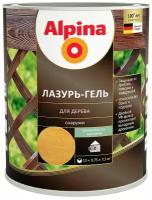 ALPINA лазурь-гель для дерева шелковисто-матовый, кедр (0,75л)