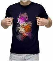 Мужская футболка «Абстрактные цветы»