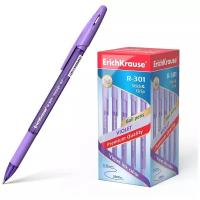 Ручка шариковая ErichKrause® R-301 Violet Stick&Grip 0.7, цвет чернил фиолетовый (в коробке по 50 шт.)