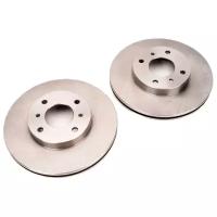 Комплект тормозных дисков передний NIPPARTS J3301076 для Nissan 200SX, Nissan Primera, Nissan Almera Classic, Nissan Almera (2 шт.)