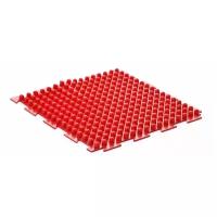 Детский развивающий массажный игровой коврик пазл Шипы мягкий (красный)