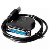 Кабель - переходник USB 2.0 type A male to LPT port female 80см Espada, модель: EUSBLPT80 (Cable USB AM parallel Printer to female DB25 port)