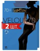 Колготки Omsa Velour, 70 den, 2 шт., синий