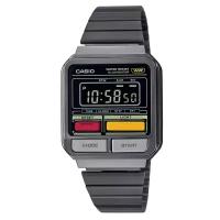 Наручные часы CASIO A120WEGG-1B, серый, черный