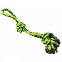Игрушка для собак грейфер с двумя узлами 40 см (Цветная)