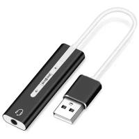 Звуковая карта Orient AU-04PLB USB2.0 to 3.5mm jack