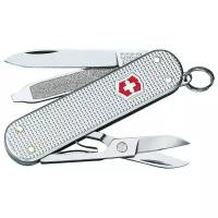 Мультитул брелок VICTORINOX Classic Alox серебристый