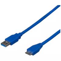 Аксессуар ATcom USB 3.0 AM - Micro-B 80cm Blue АТ12825