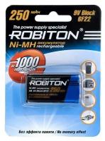 Аккумуляторные батарейки Robiton HR22 250mah 9V 250MH9-1 NI-MH BL1