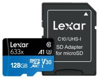 Карта памяти Lexar microSDXC Class 10 UHS-I U3 A1 V30 633x 256GB + SD adapter
