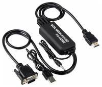 Кабель конвертер VGA (AUX+USB) to HDMI 1.2 метра