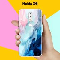 Силиконовый чехол на Nokia X6 Акварель / для Нокиа Икс 6