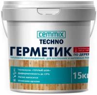 Герметик Cemmix по дереву для теплого шва 15 кг