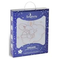 Simplicity комплект постельного белья Dreams Bunny Stars (5 предметов) white