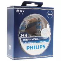 Лампа автомобильная галогенная Philips Racing Vision H4 (P43t) (+150% света) 12V- 60/55W 2 шт