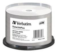 Диск CD-RVerbatim700Mb 52x DL + White Wide Thermal Printable, 50 шт